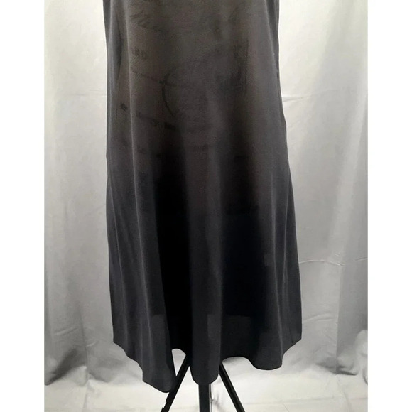 Theory Slip Dress Women Size 2 Silk Sheer Black Slip On Adjustable Straps - Picture 6 of 7